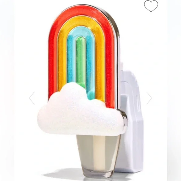 NWT Bath & Body Works Neon Rainbow Wallflower Plug In Fragrance Night Light - Picture 2 of 6